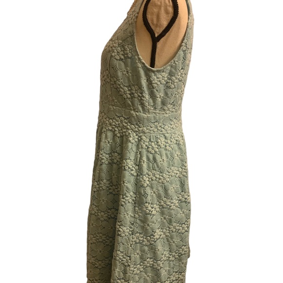 Loft mint green lace sleeveless dress sz 10 - Picture 2 of 6